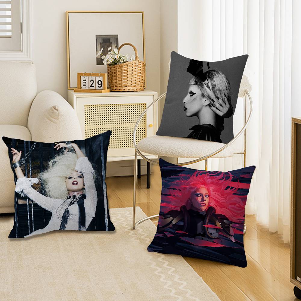 Home Textiles Là Gì - Singer L-Lady G-Gaga Cushion Cover Pillow