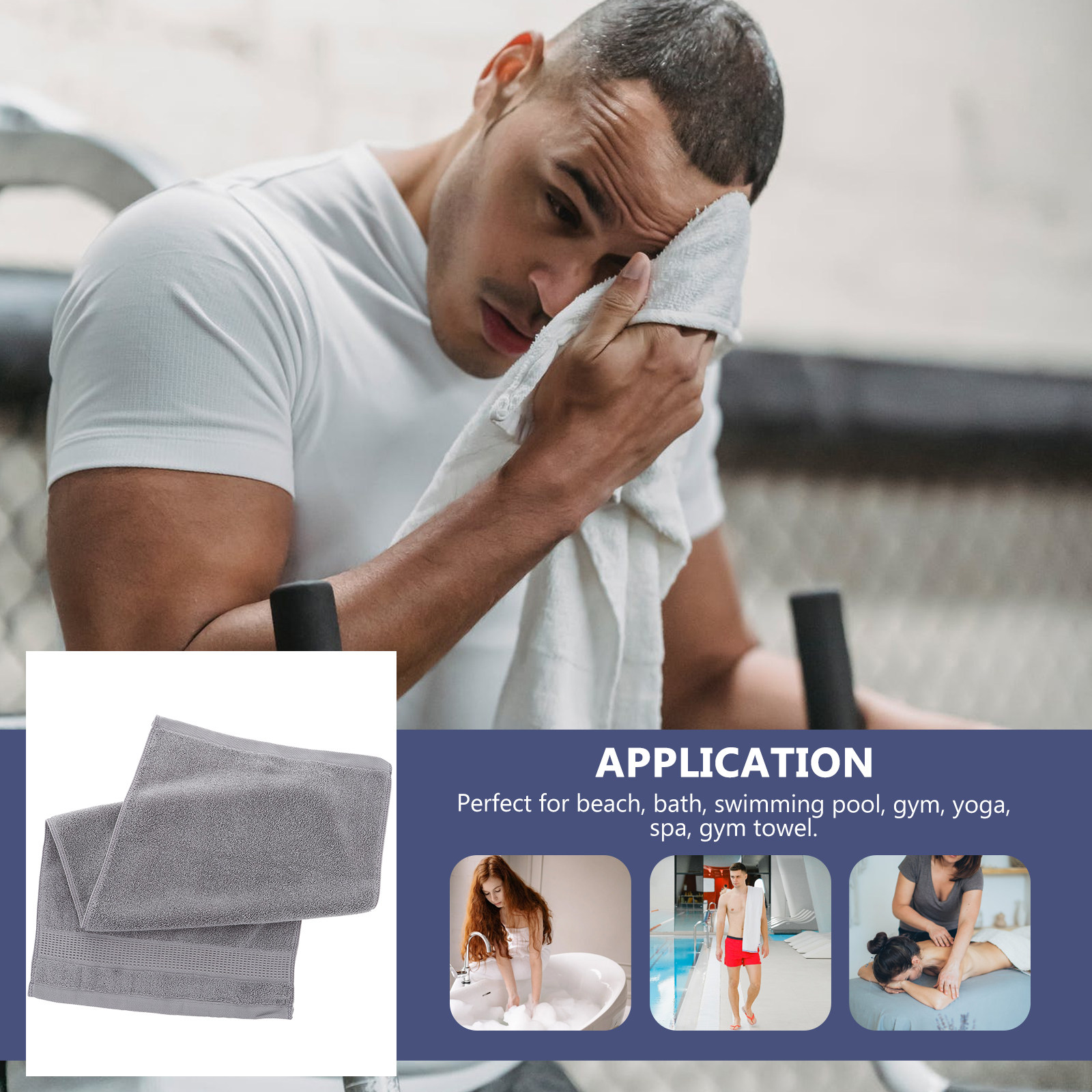 Home Textiles Face Towel - Ultra Soft Premium Cotton Thickened Bath