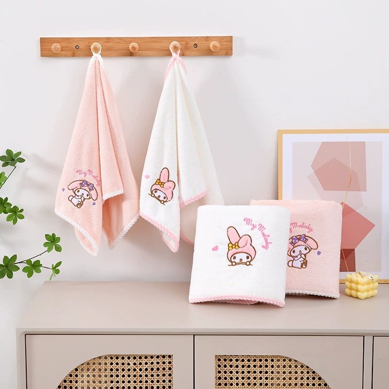 Home Textiles Face Towel - Sanrio My Melody Soft Coral Face
