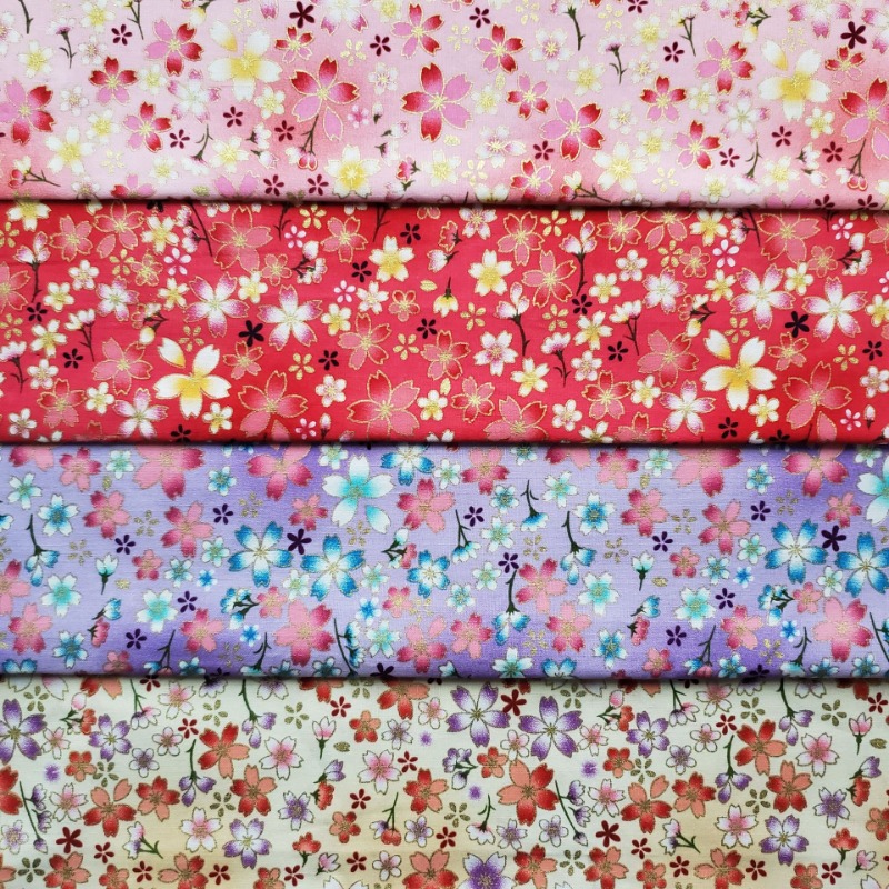 Cotton Gold Foil Printed Fabri – обзор и цена Japanese Home Textiles