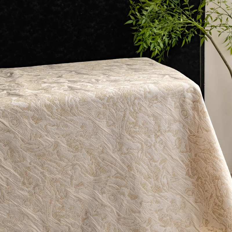Beige Linen Jacquard Fabric Fl – обзор и цена Home Textiles Designer