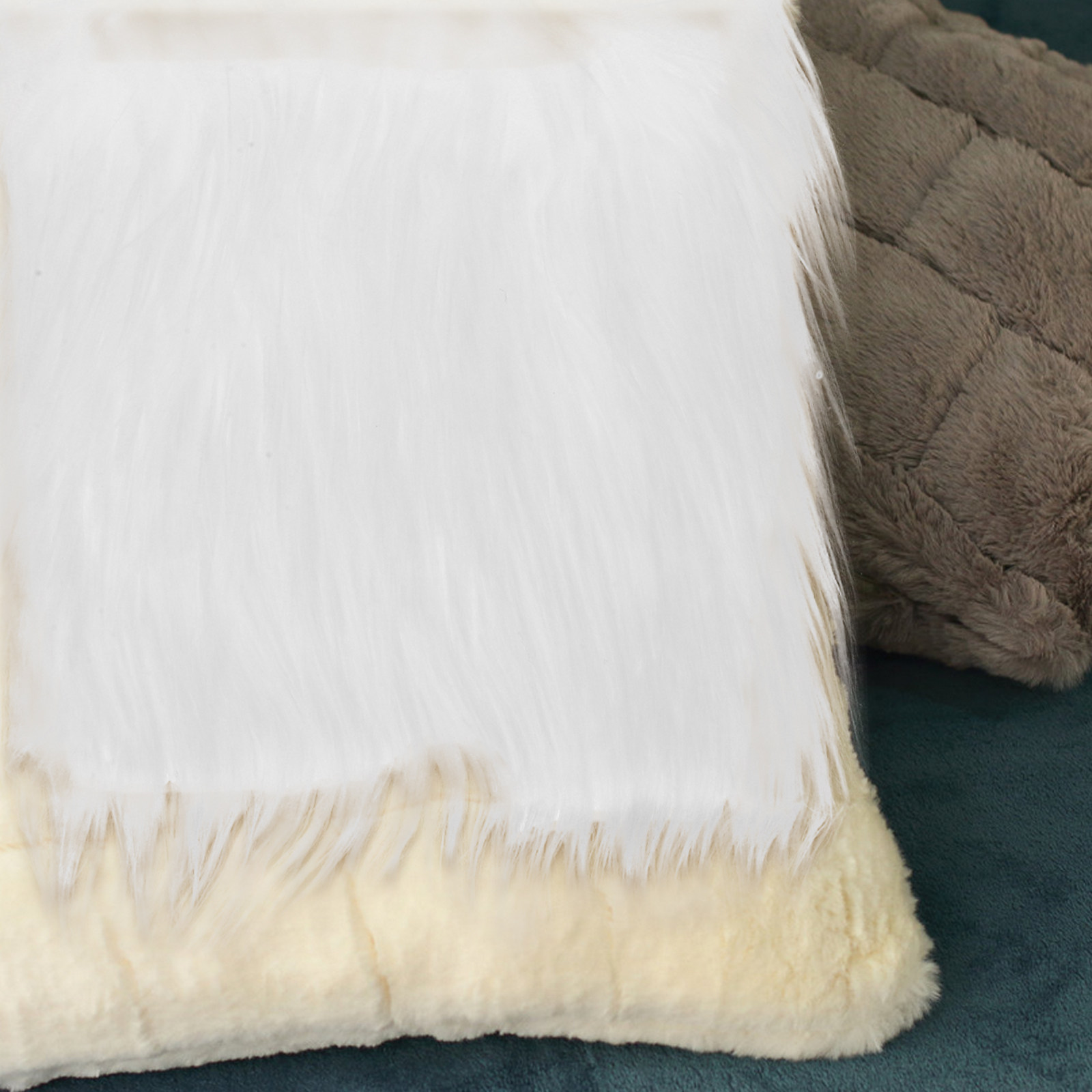 2Pcs Long Pile Synthetic Squar – обзор и цена Home Textiles And Decor