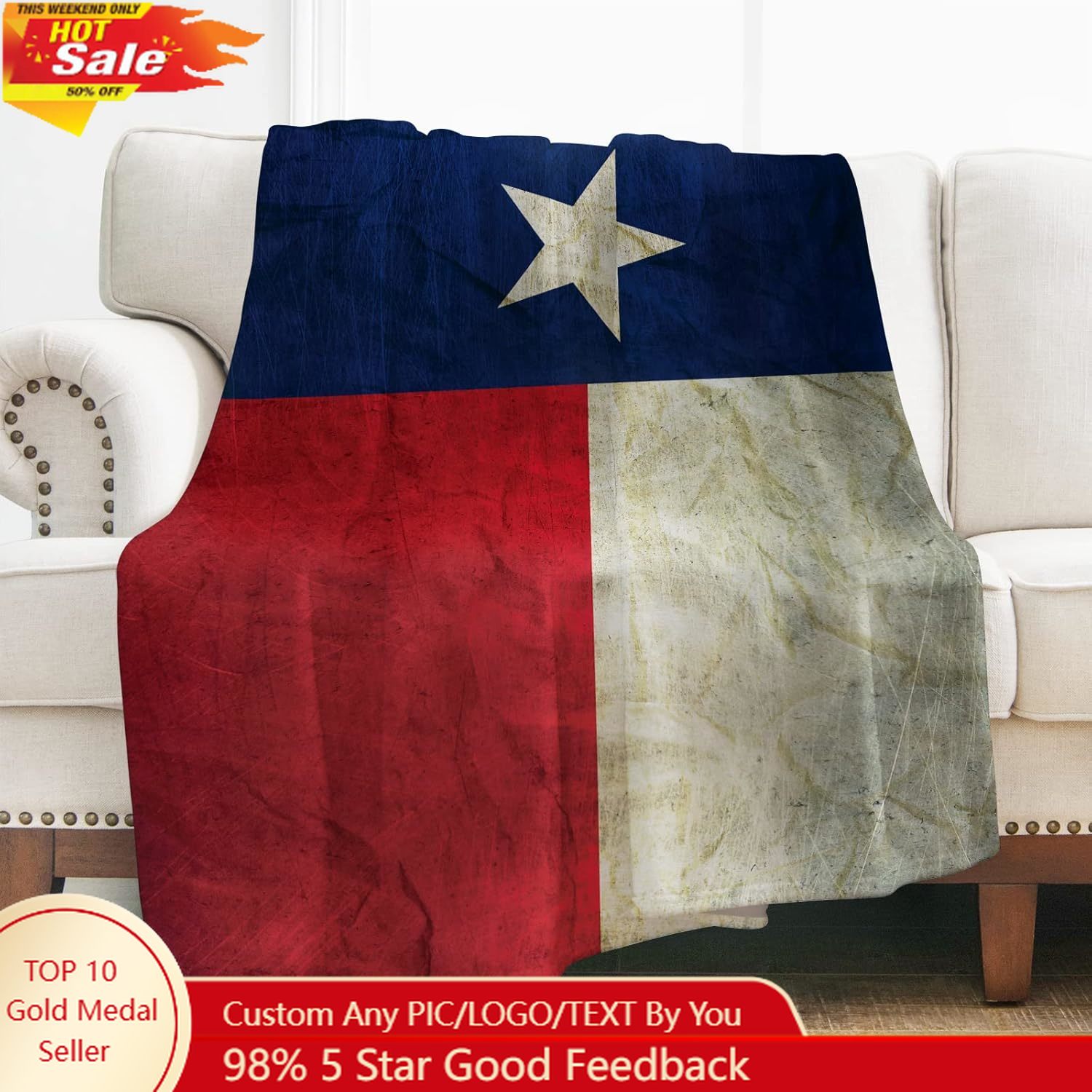 Levens Texas Flag Throw Blanke – обзор и цена Home Textiles And Decor