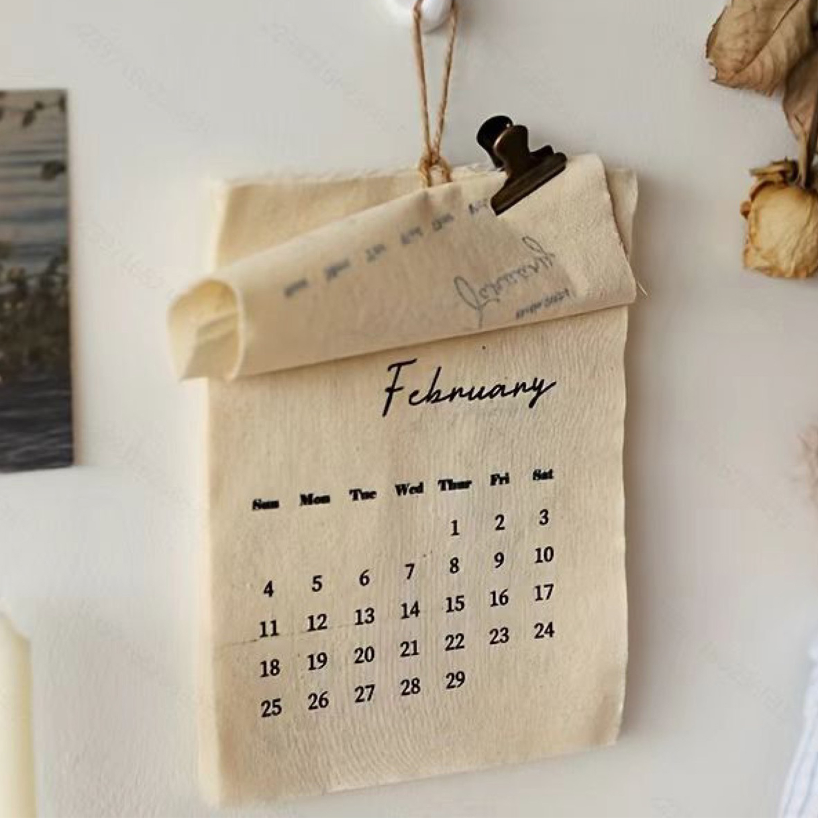 2026 Fabric Wall Calendar 12-M – обзор и цена Home Textiles And Decor