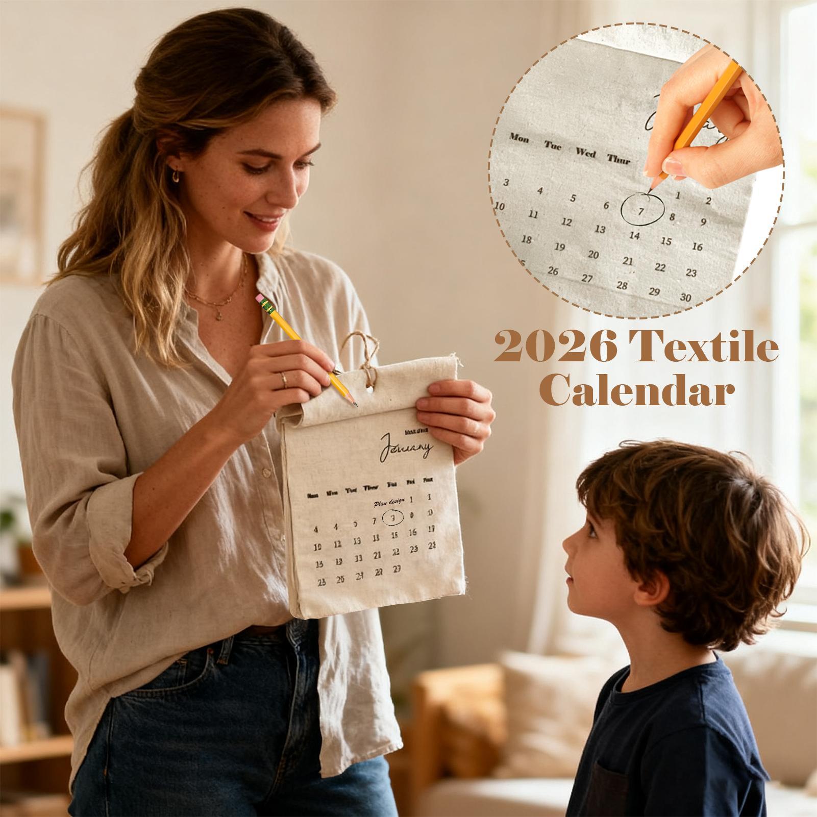 2026 Fabric Wall Calendar 12-M – обзор и цена Home Textiles And Decor
