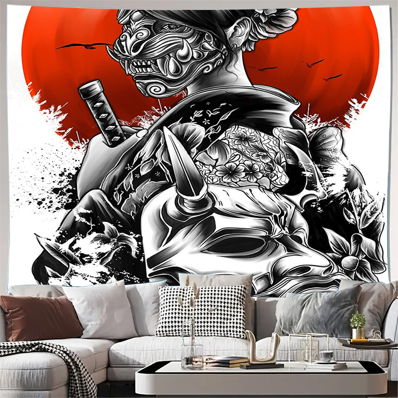 Japanese Samurai Tapestry Wall – обзор и цена Japanese Home Textiles