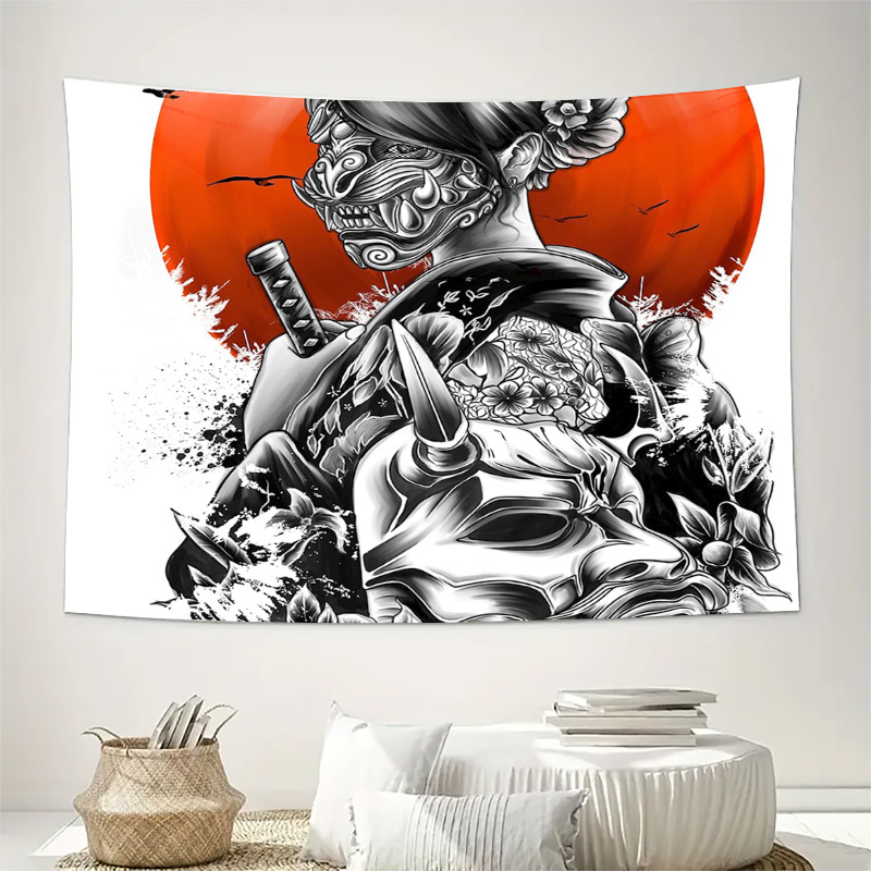 Japanese Samurai Tapestry Wall – обзор и цена Japanese Home Textiles