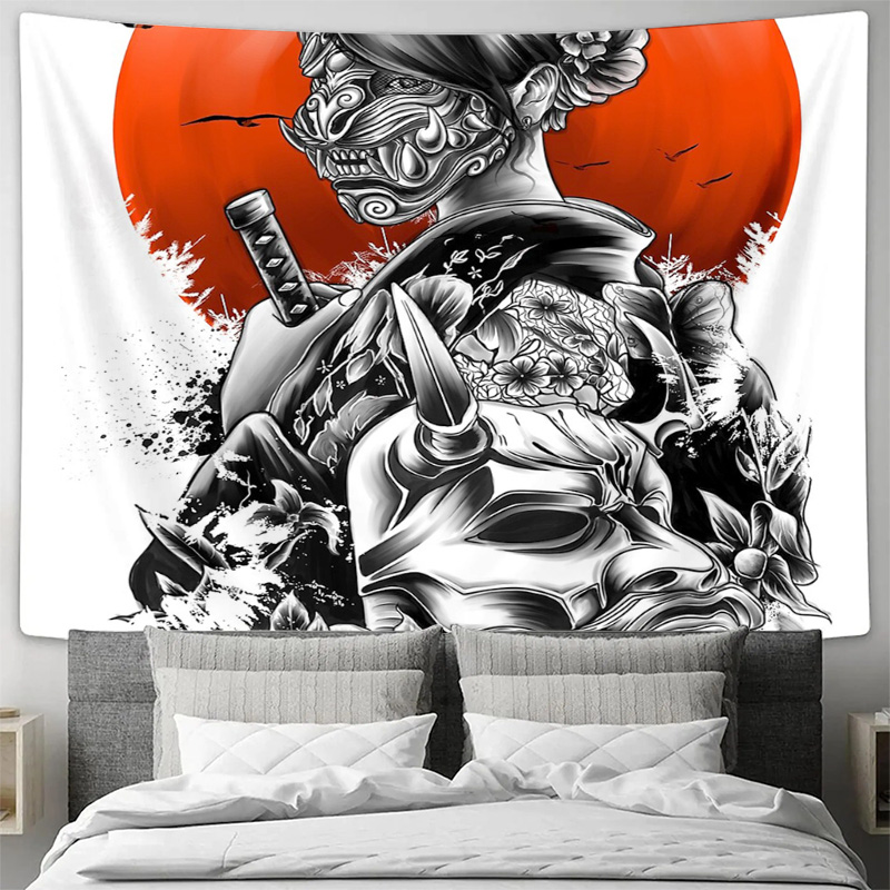 Japanese Samurai Tapestry Wall – обзор и цена Japanese Home Textiles