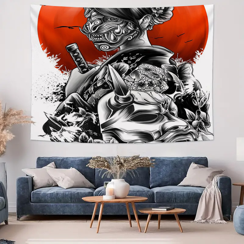 Japanese Samurai Tapestry Wall – обзор и цена Japanese Home Textiles