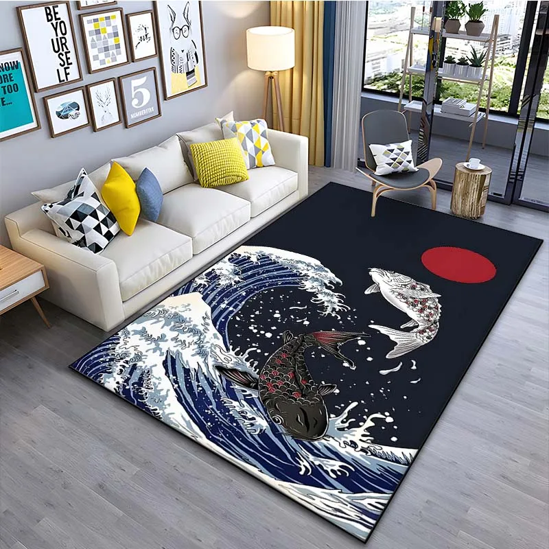 Japanese Art Kanagawa Waves Ca – обзор и цена Japanese Home Textiles