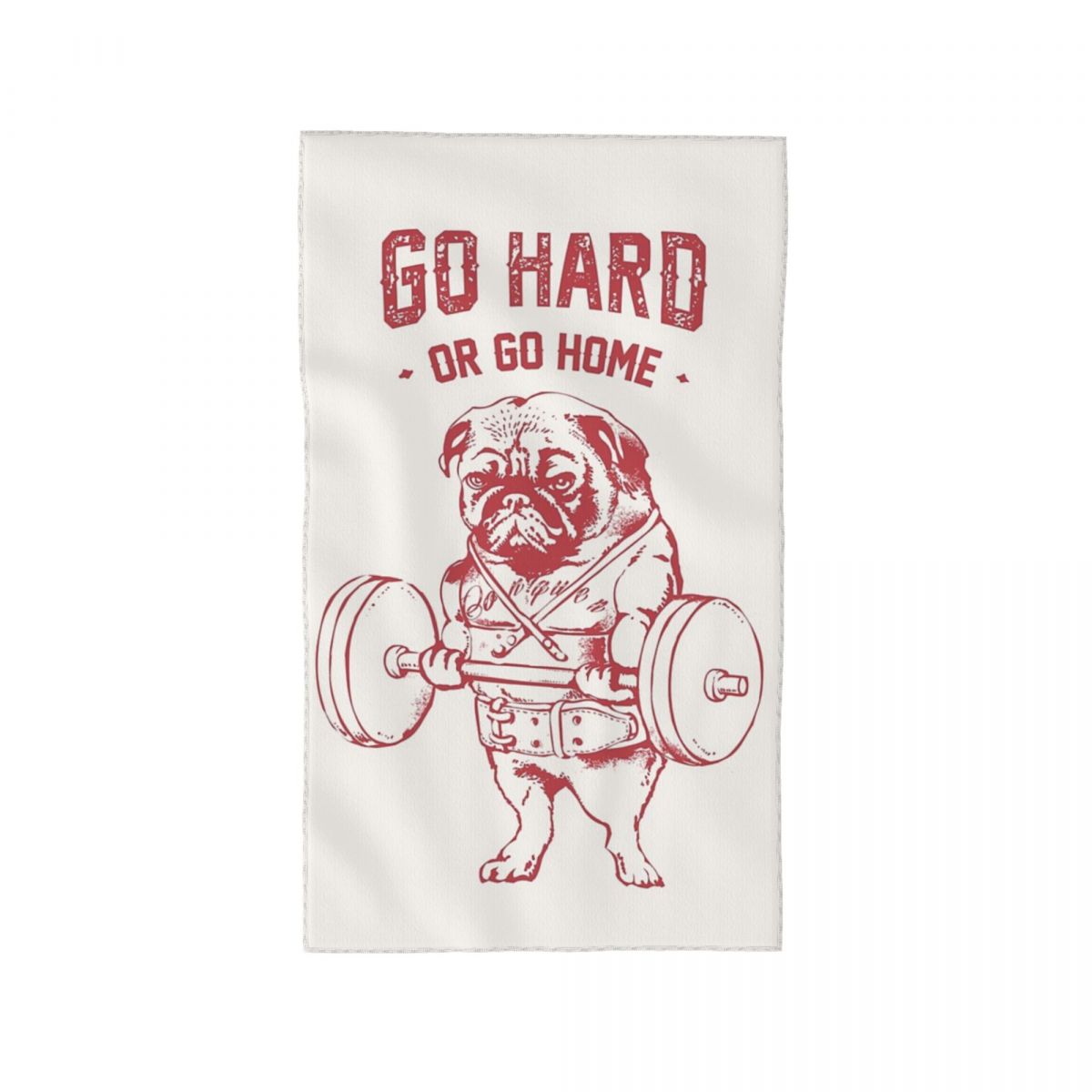 Custom Go Hard Or Go Home Pug  – обзор и цена Home Textiles Face Towel