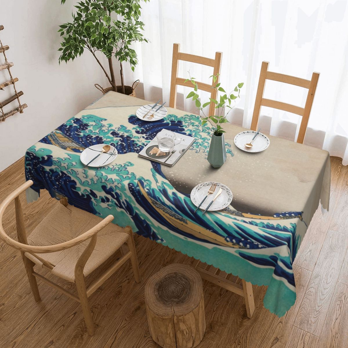 Great Wave Off Kanagawa Vintag – обзор и цена Japanese Home Textiles